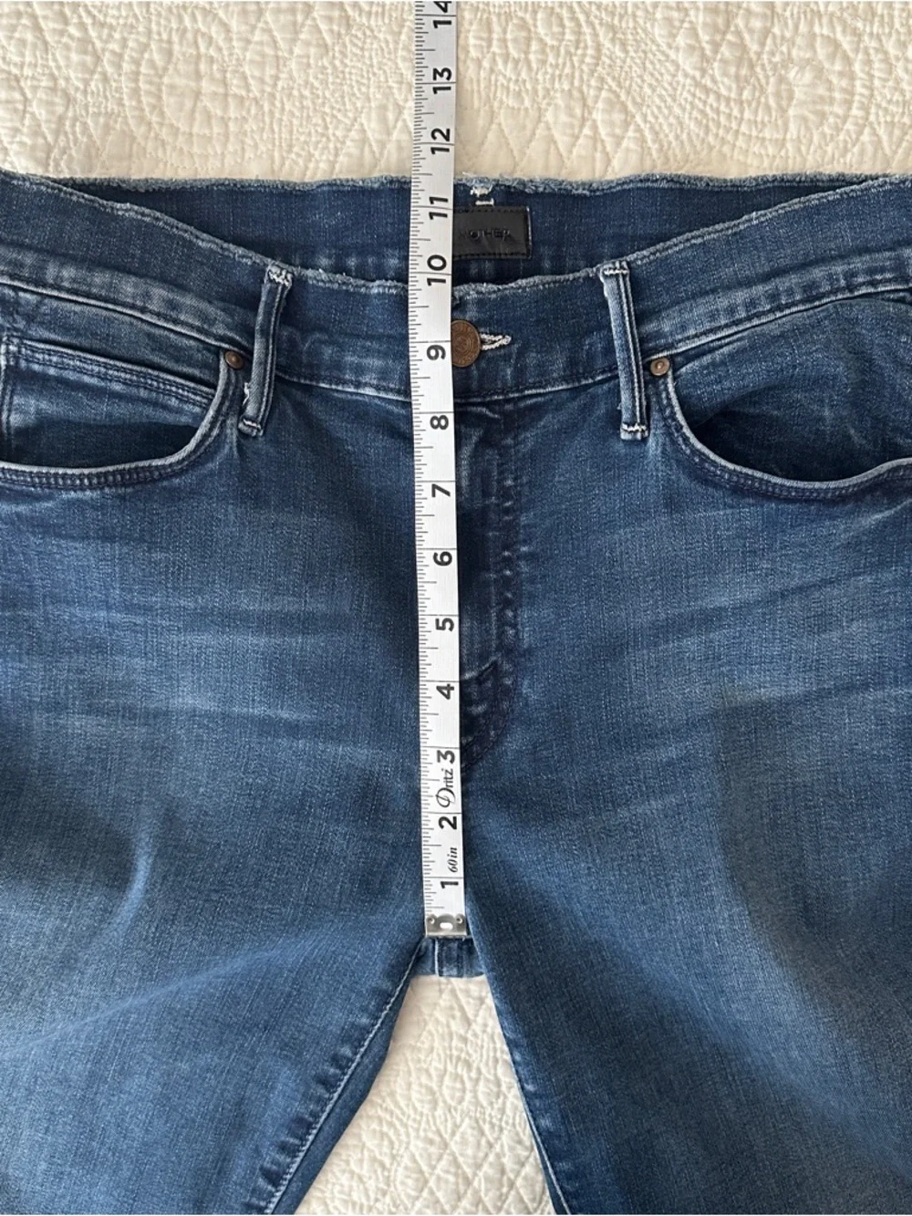 MOTHER Double Fray Charmer Crop Jean in Photo Finish Size 29